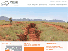 Tablet Screenshot of minbos.com